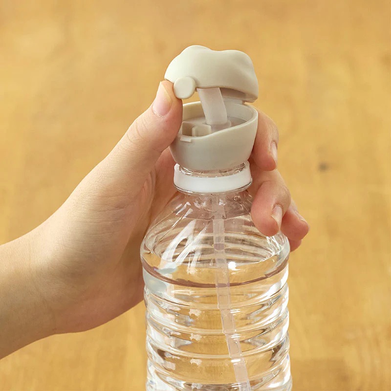 EdisonMama Animarl Straw 塑膠瓶吸管 (350~500ml專用) - 粉紅色 / 粉綠色 平行進口