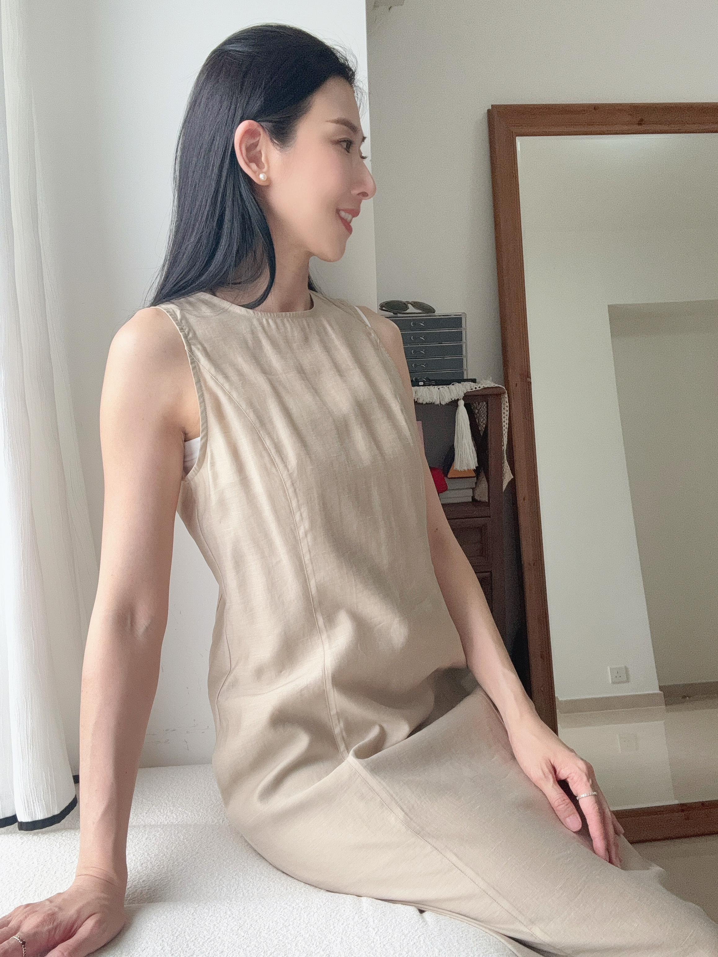 Elegant one piece long dress (with inner dress)