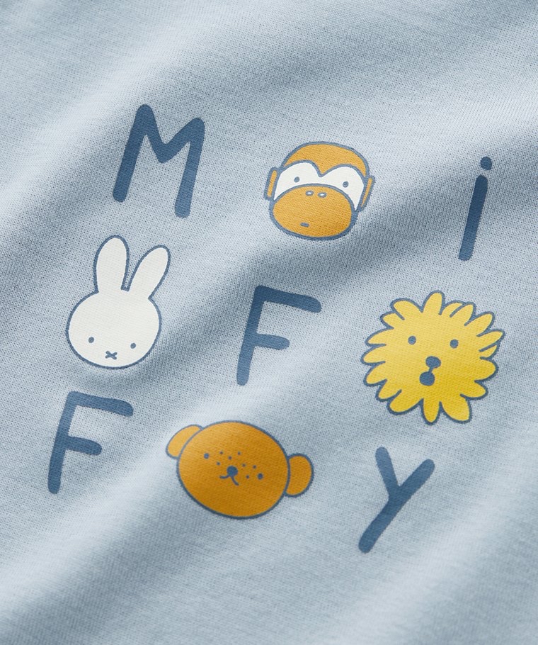 ☀️代購預訂 台灣直送☀️Miffy & Boris系列兩色純棉人物印花短袖包屁衣短褲圍兜三件套