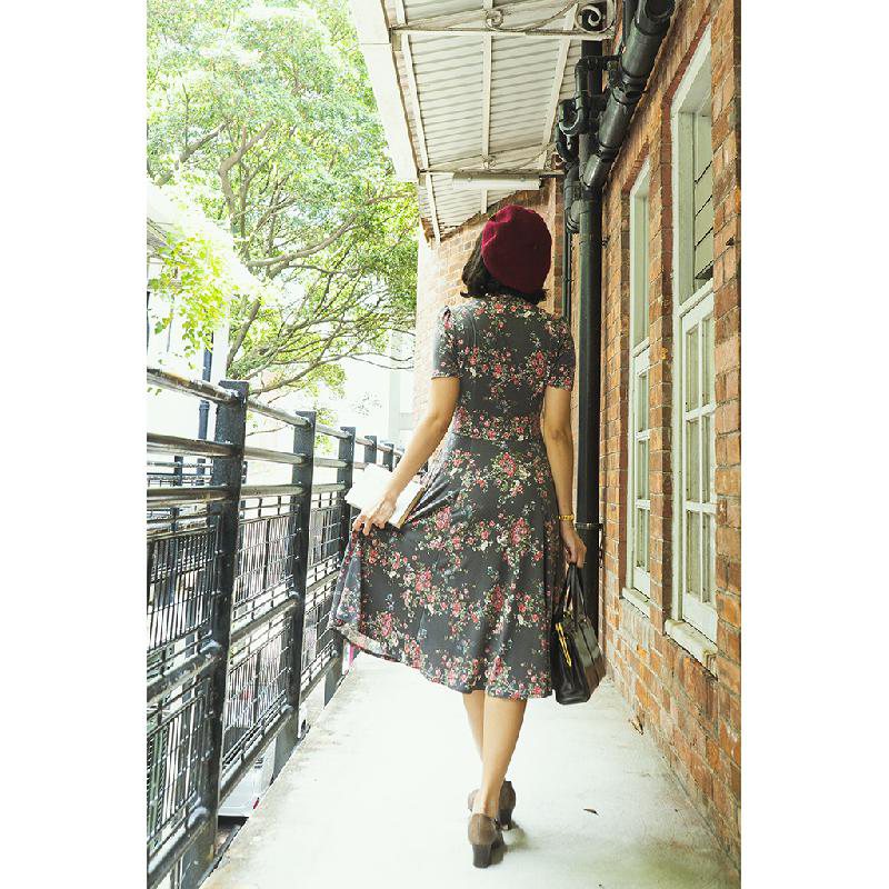 (SOLD OUT)1940s War Time Sweetheart Day Dress(FM104)