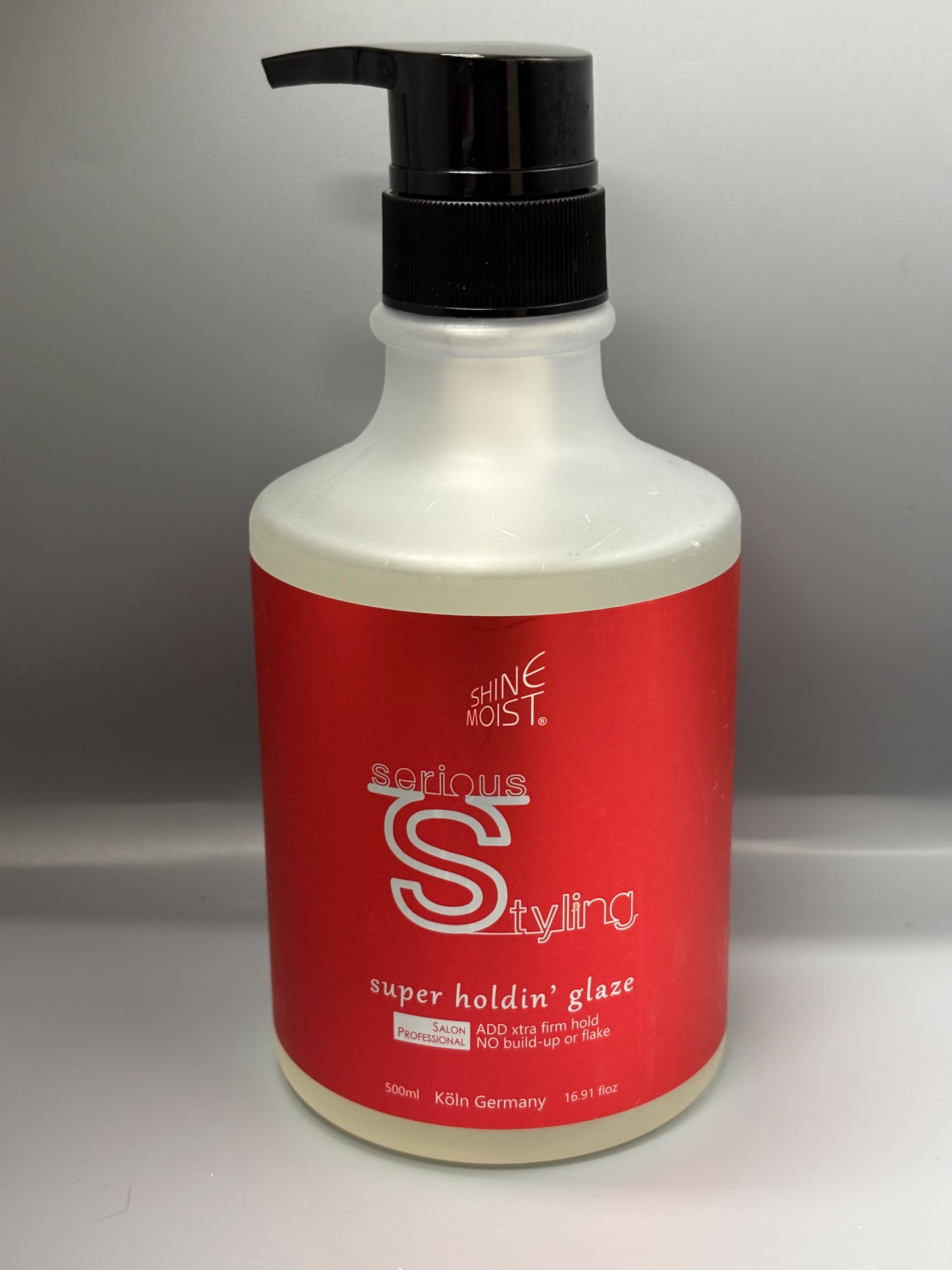 SHINE MOIST 晨彩 Serious Styling Super Holdin Glaze 特硬啫喱水 500ml