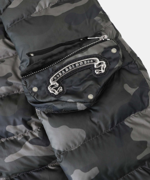 Viper 31-2 Hooded Short Puffer – Green Camo - 바이퍼31-2 후드 숏 푸퍼 - 그린카모