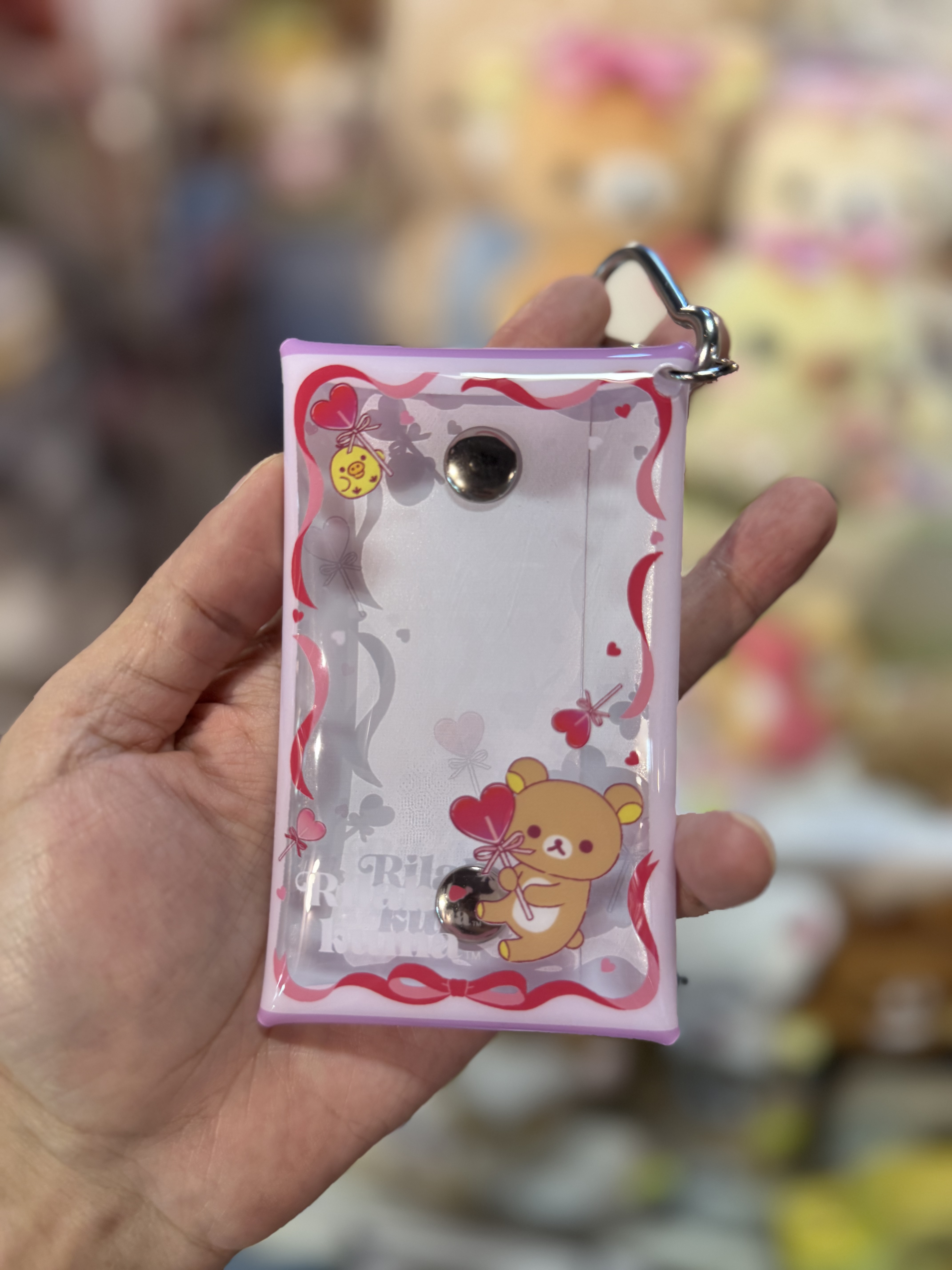 《現貨》全新日本專店限定 Rilakkuma情人節造型透明小物袋