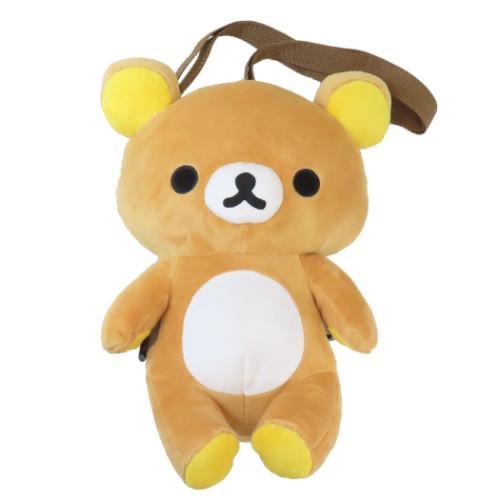 鬆弛熊 Rilakkuma 公仔造型斜孭袋／行李箱掛袋