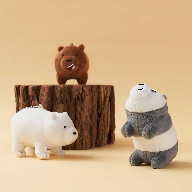 [We BARE BEARS] Bear Doll Keyring (3種)