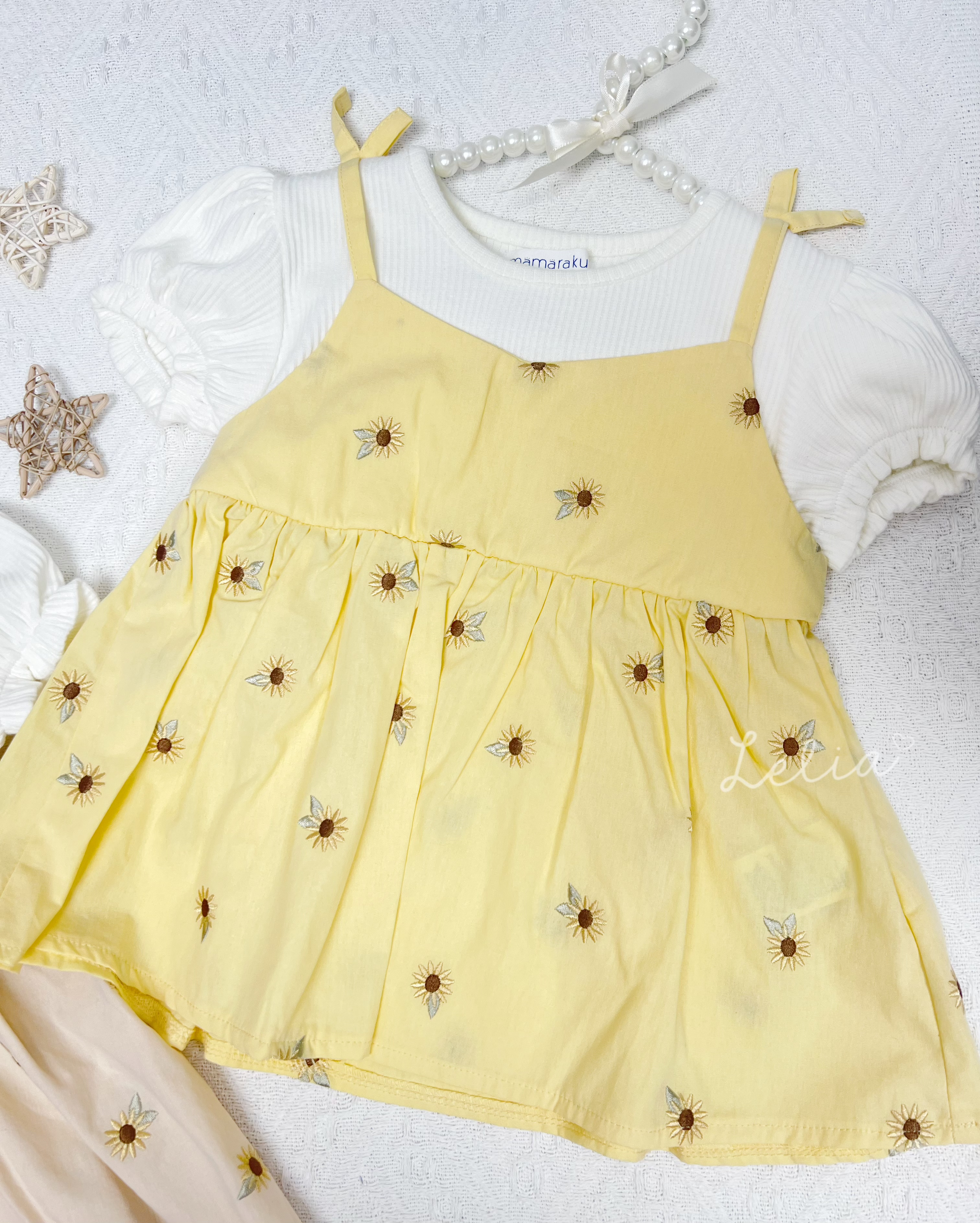 ▫️現貨▫️mamaraku向日葵🌻裙衫