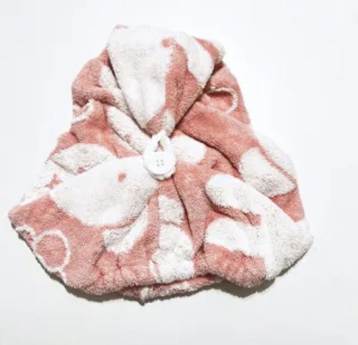 MIFFY 西川 毛巾帽 粉紅 花花 