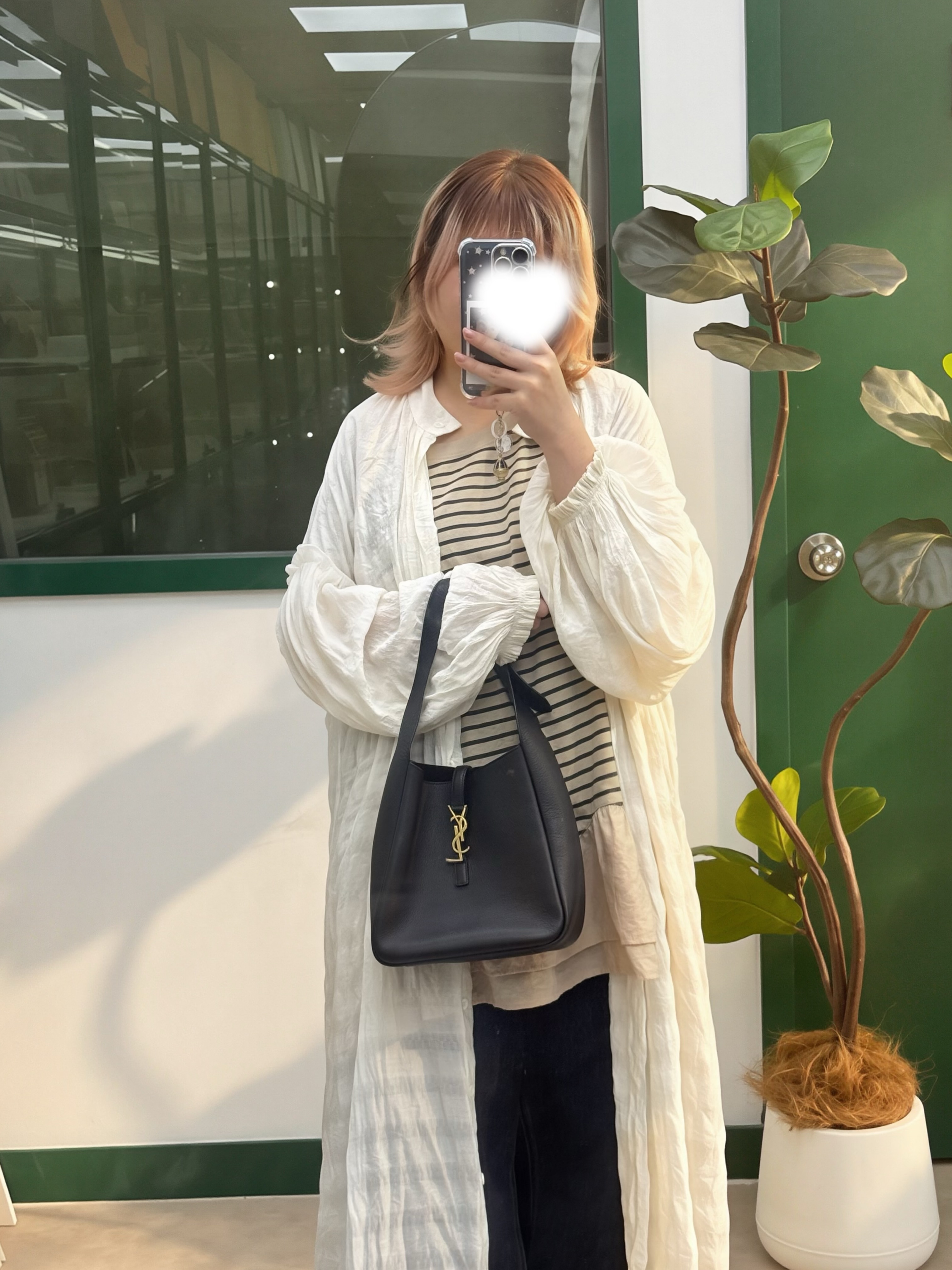 Ysl👜 PRE OWNED 🛍️hobo黑金水桶 🖤