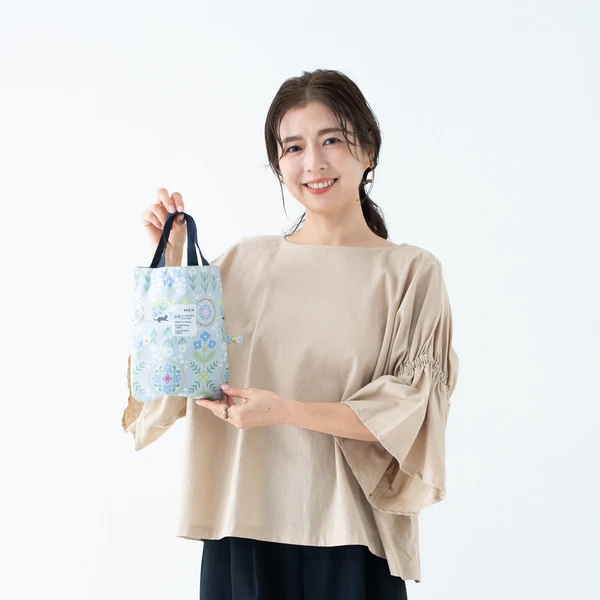 日本花文樣50cm貓咪輕量迷你傘