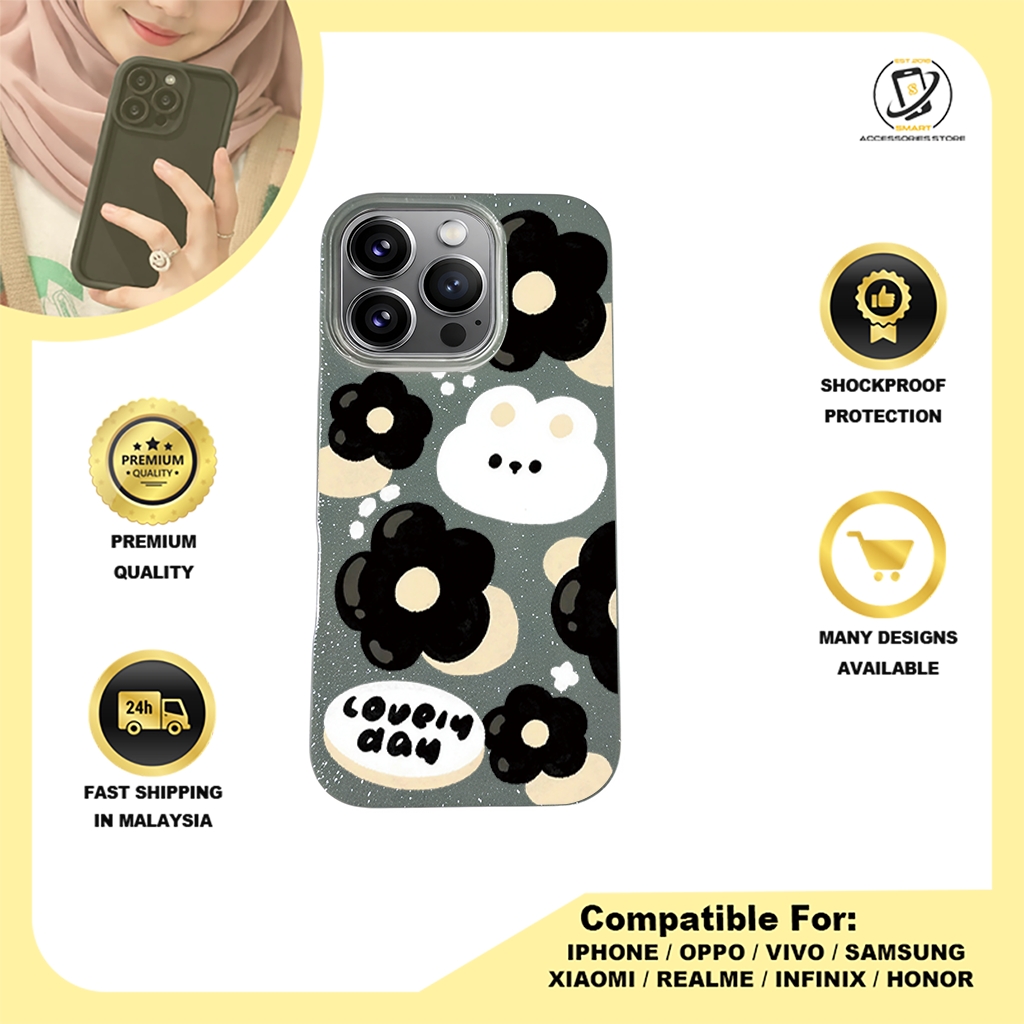 BLING CASE PHONE FOR IPHONE - DESIGN FLOWER Y