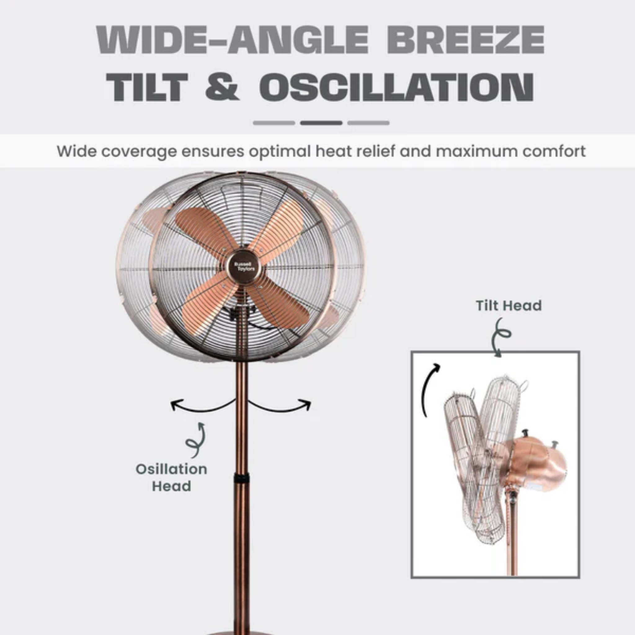 Russell Taylors 16" Metal Blade Stand Fan (SF4)