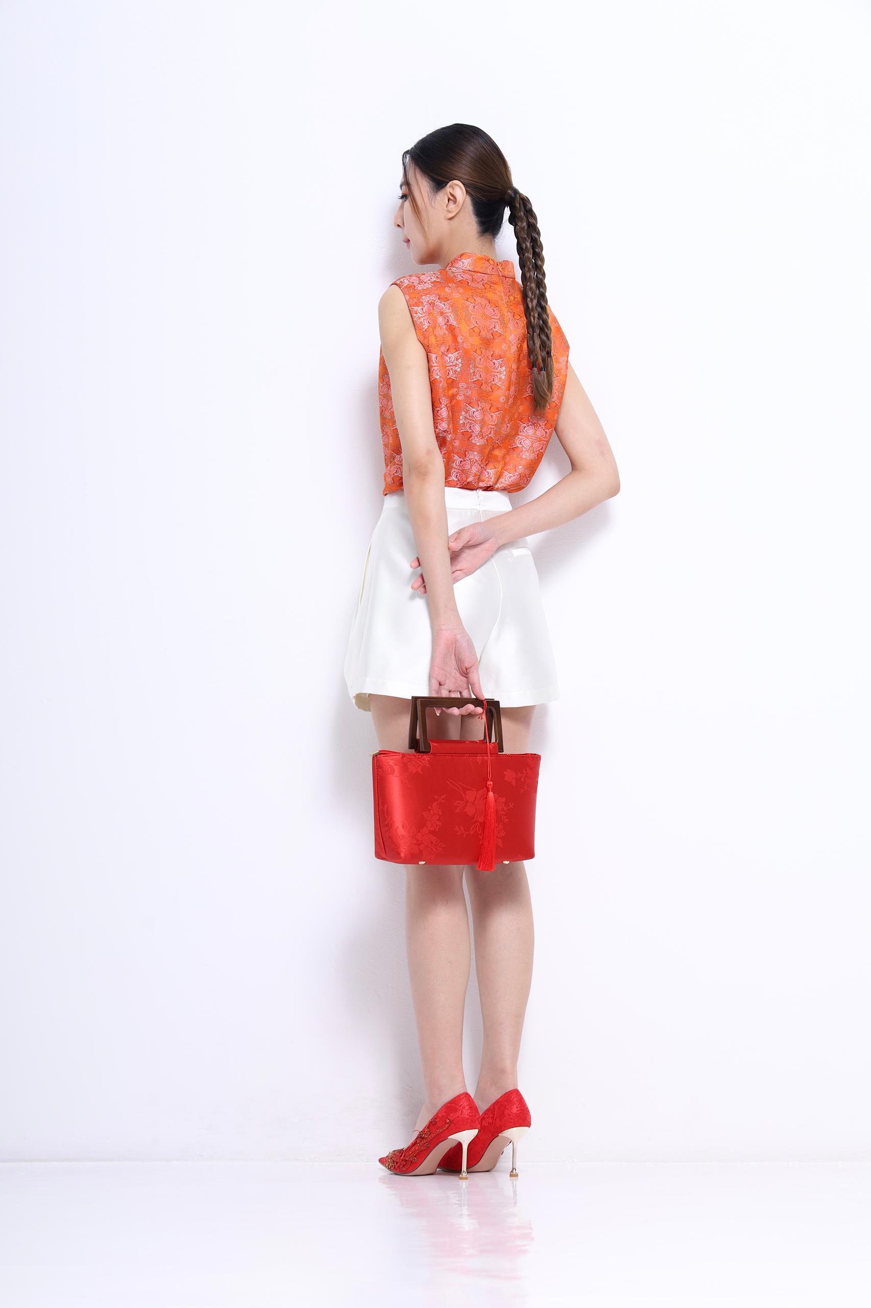 独家精致图案旗袍上衣 2642