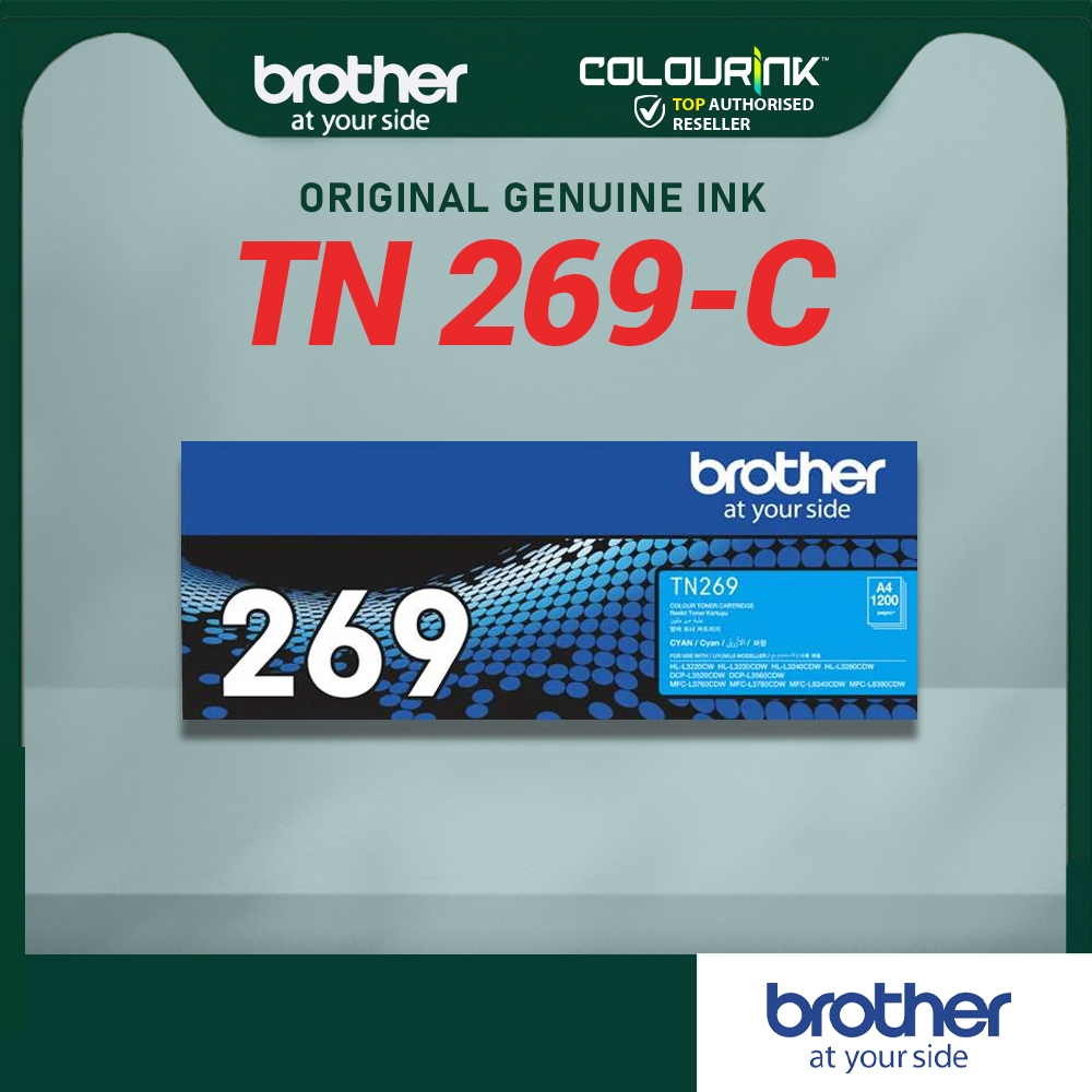 Brother TN-269 Cyan Magenta Yellow Black Original Colour Toner Cartridge for L3240CDW L3560CDW L3760CDW L8340CDW TN269