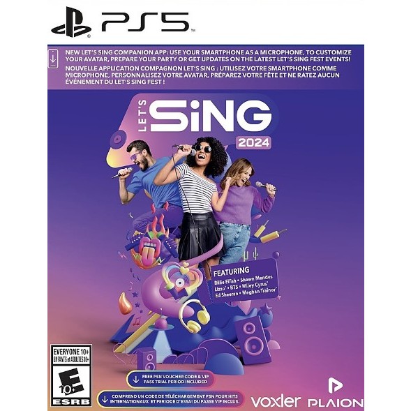 (🔥NEW RELEASE🔥) Let's Sing 2024 with International Hits Full Game (PS4 & PS5) Digital Download