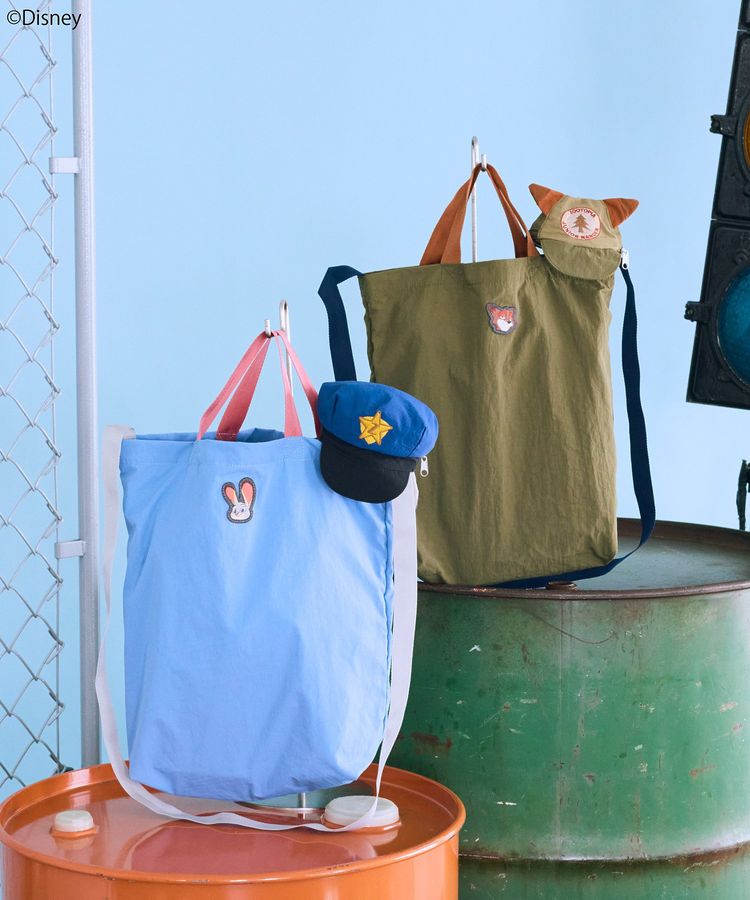 🎀【預訂】earth music&ecology x Zootopia Tote Bag with Cap Keychain - Nick