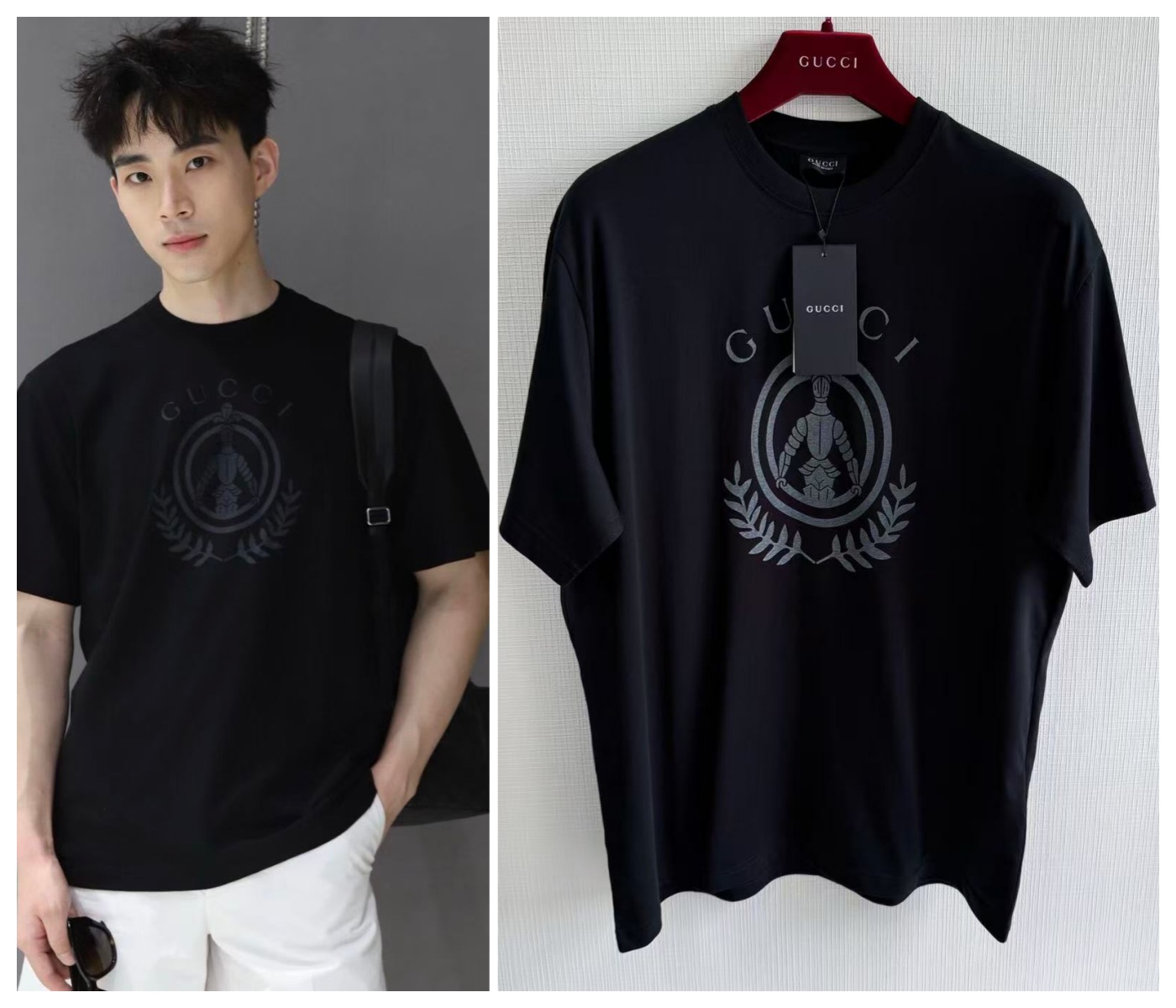 【頂級原單】GUCCI Cotton Jersey T-shirt With Print 印花棉質短袖Tee