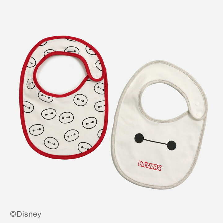 🇯🇵預訂 日本直送🇯🇵Baymax印花純棉口水巾圍兜兩件套