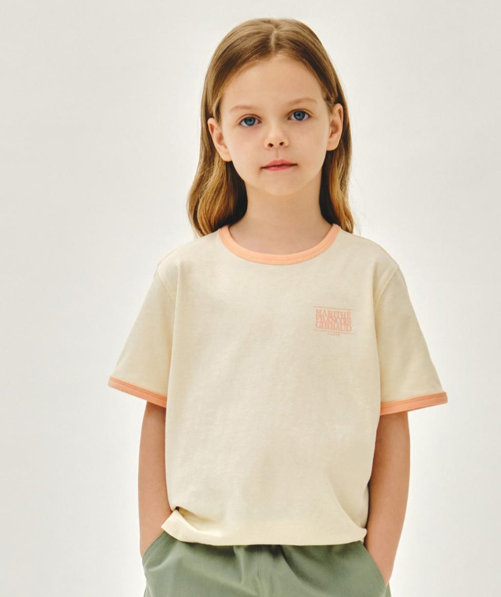 Ⓜ️ fg kids款 small logo ringer tee 折扣優惠 淺紫/淺黃/navy / white Size 100-150