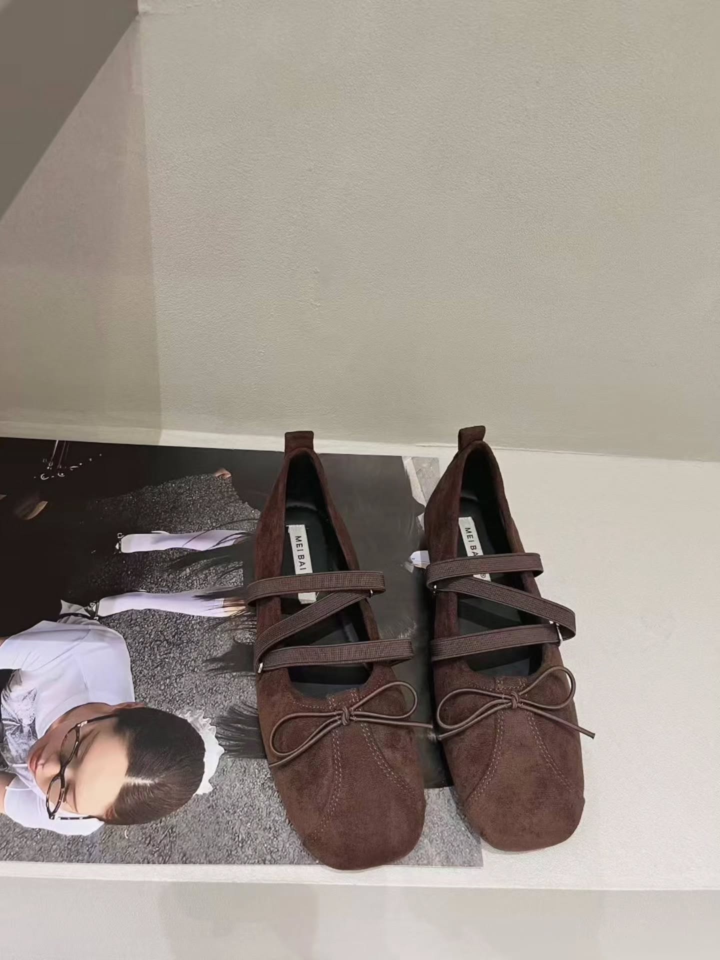 6638-103 复古绑带+蝴蝶结平底鞋 🇨🇳