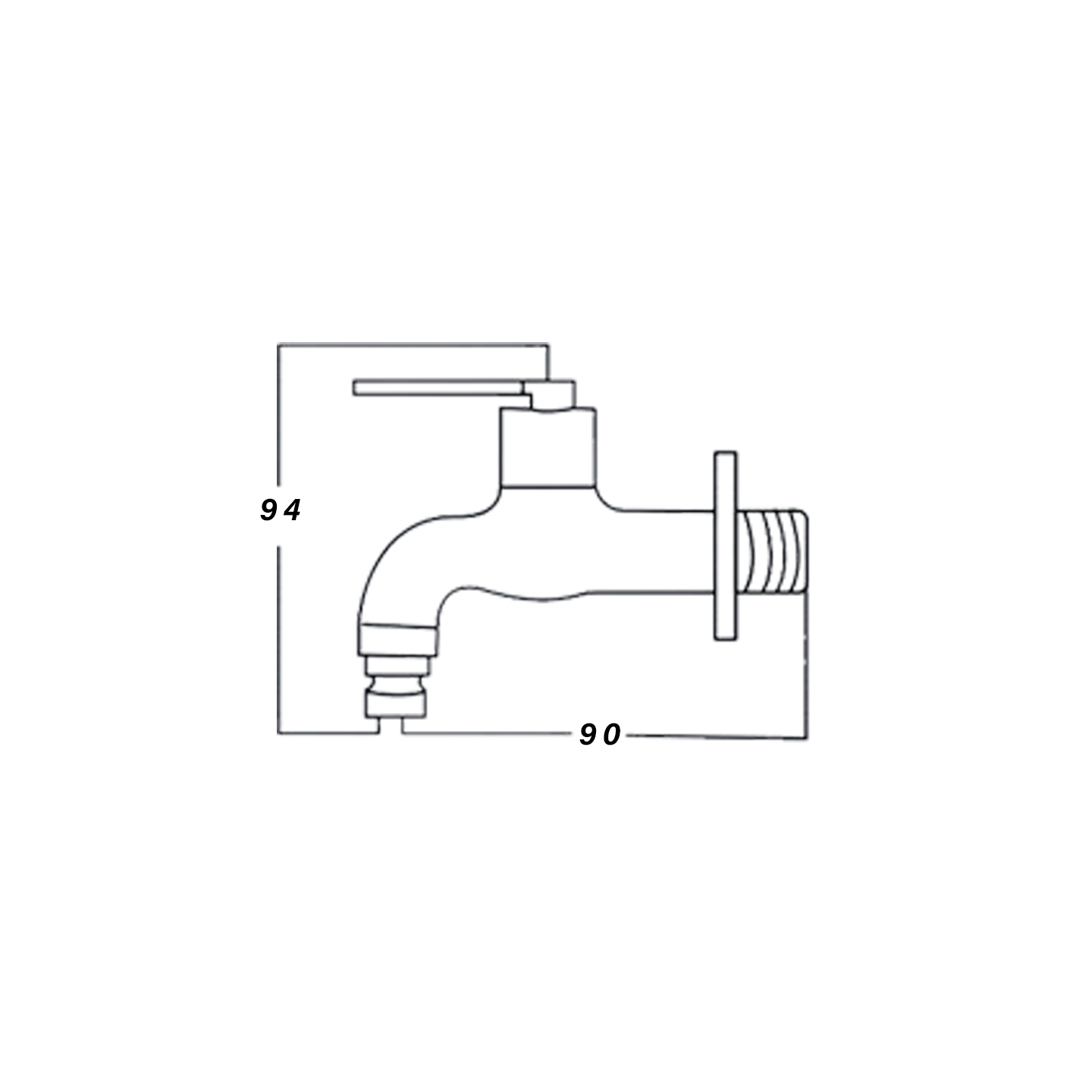 Otosani 304# Stainless Steel Bib Tap (966-34#) OTO966-34