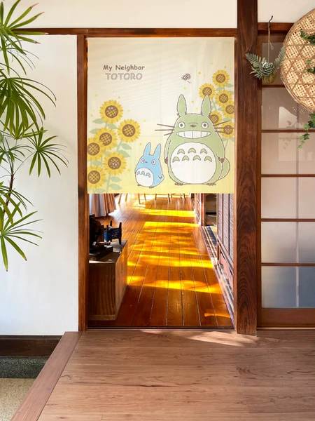 日本進口 龍貓“太陽花” 門簾