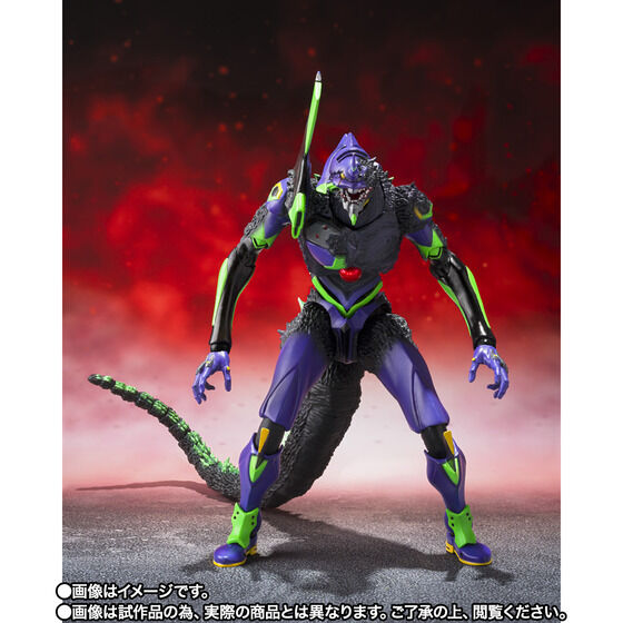 (預訂訂金 $400) (總價 $970) (魂限) Bandai S.H.MonsterArts 哥斯拉 VS 新世紀福音戰士 EVA-01 初號機 "G" 覺醒形態 (行版) SHMA GODZILLA VS Evangelion Test Type-01 "G" Awakening Form 