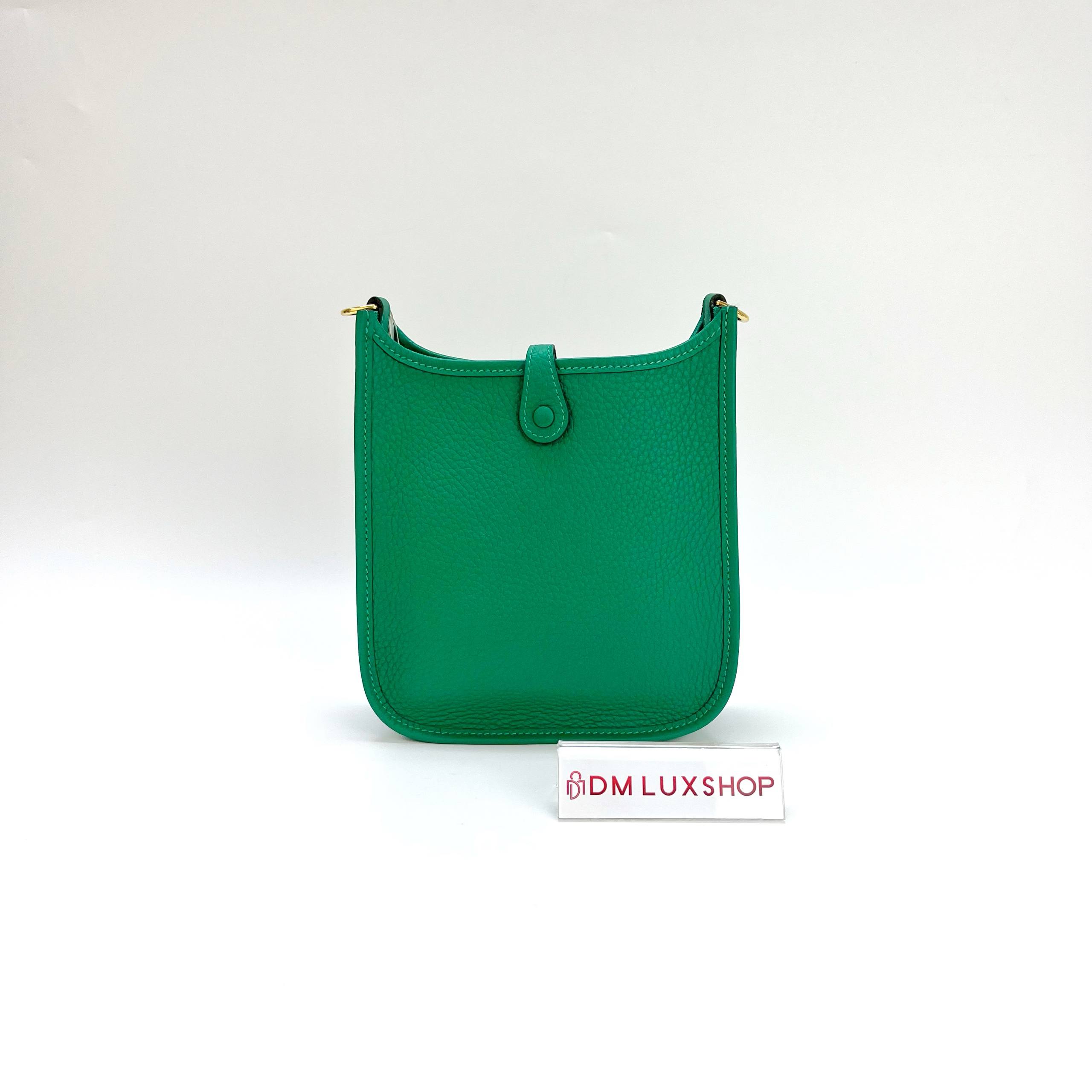 Hermes Mini Evelyne Vert Vertigo GHW (Stamp W, Y: 2024)