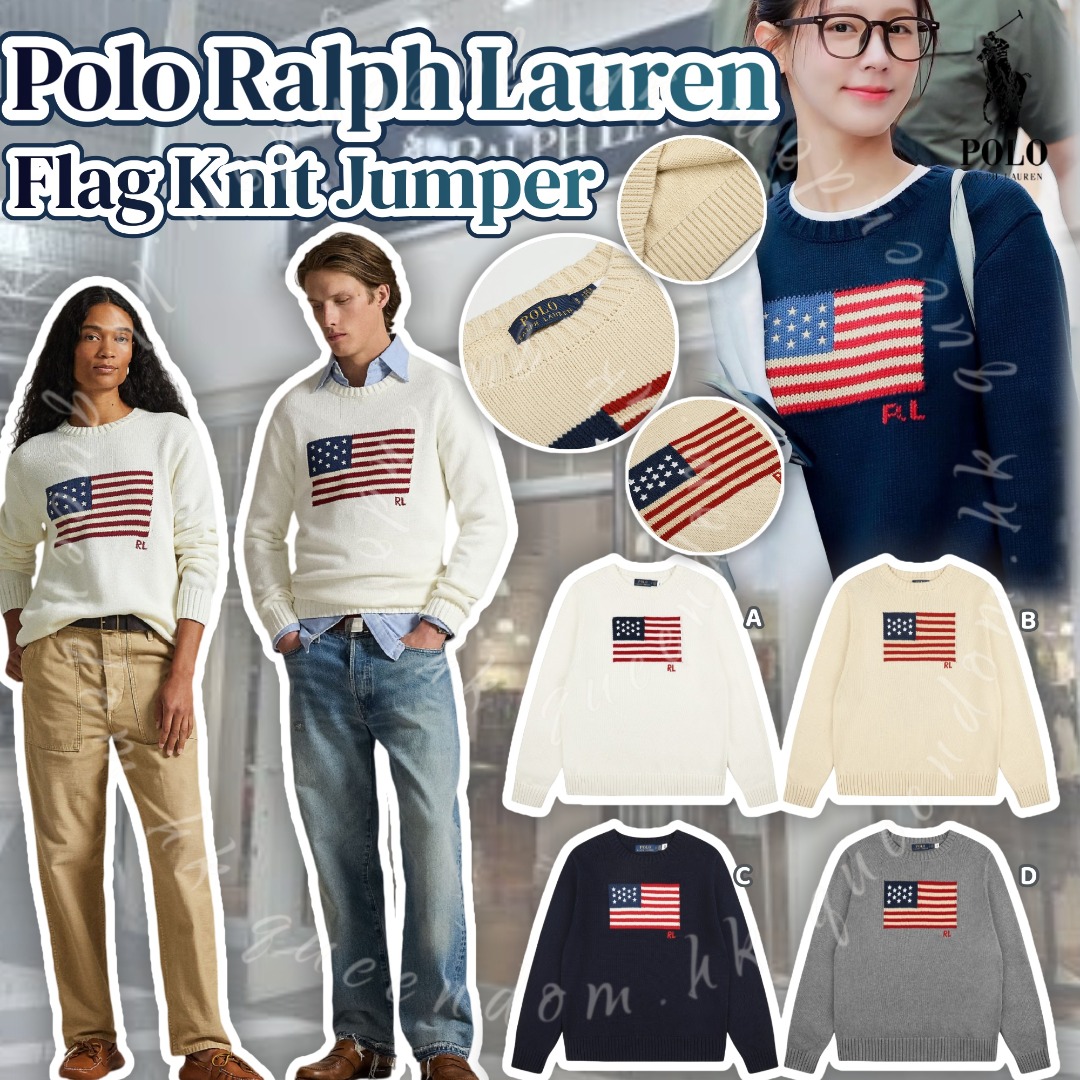 Polo Ralph Lauren Flag Knit Jumper 旗幟圓領針織冷衫