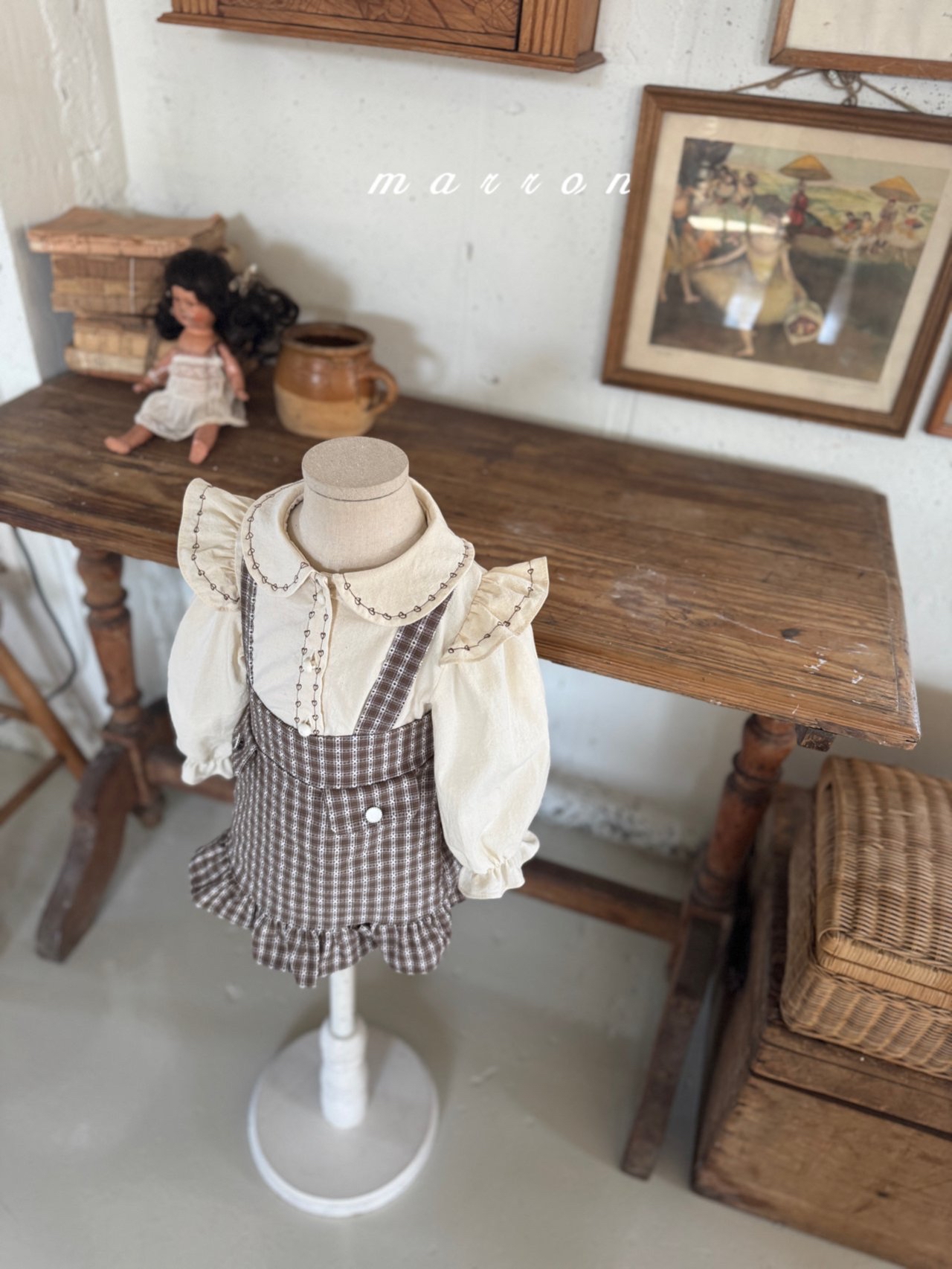 🇰🇷Marron blouse