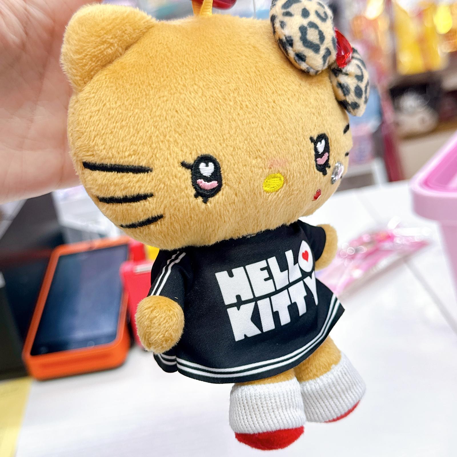 日本直送Hello Kitty黑皮公仔掛飾/髮夾