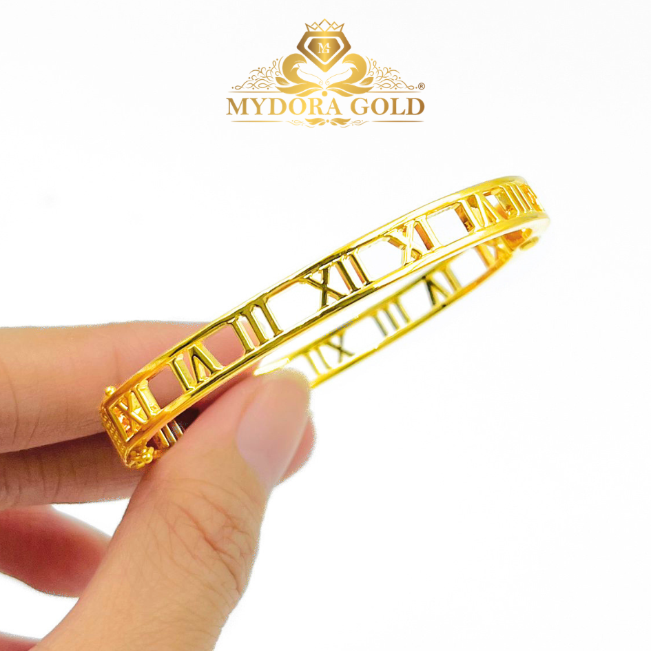 MYDORA Gelang Moden Huruf Roman l EMAS 916/22K