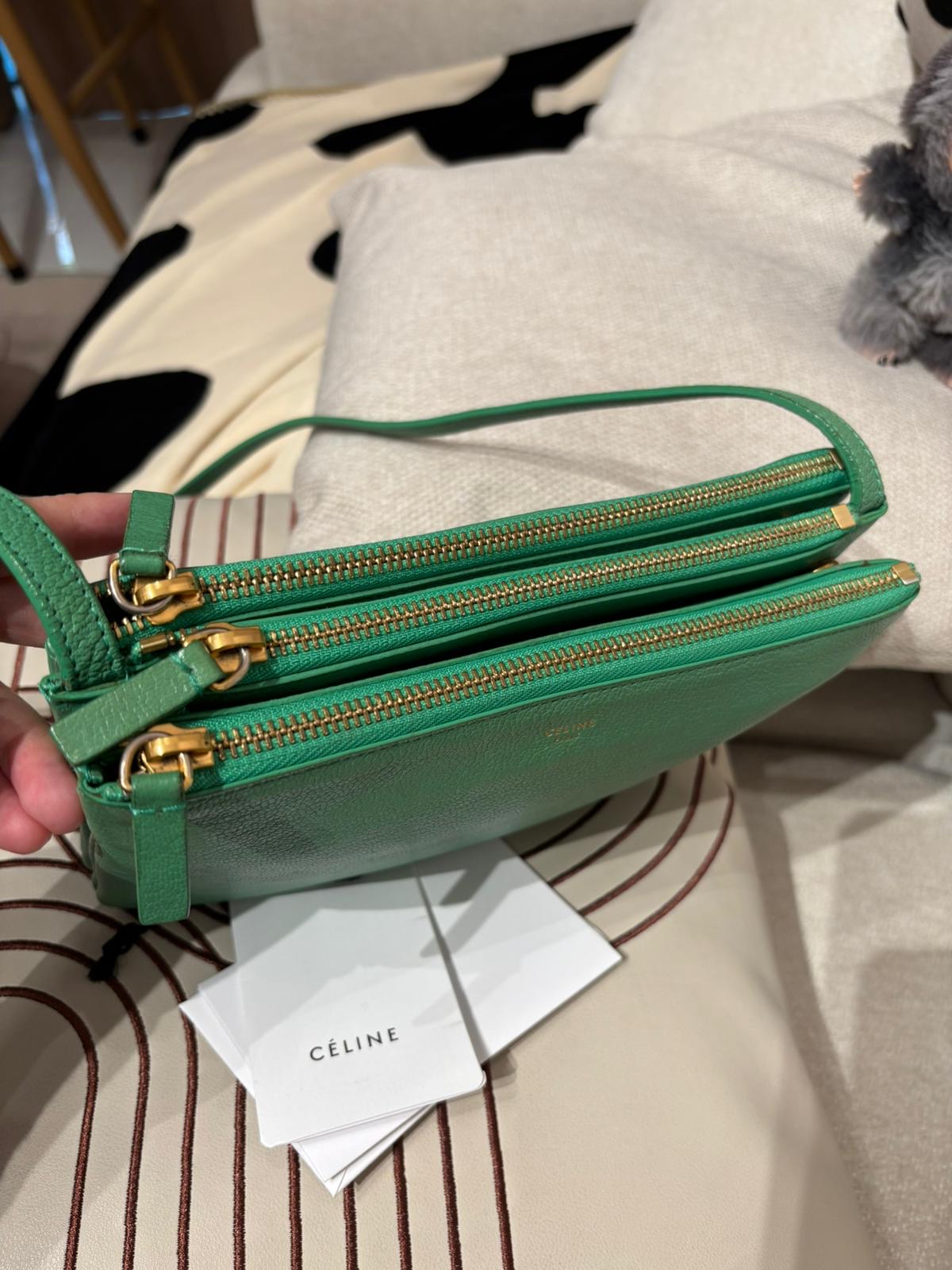 Celine Trio Bag Calfskin 100%Authentic, 90%New ✅Dust bag