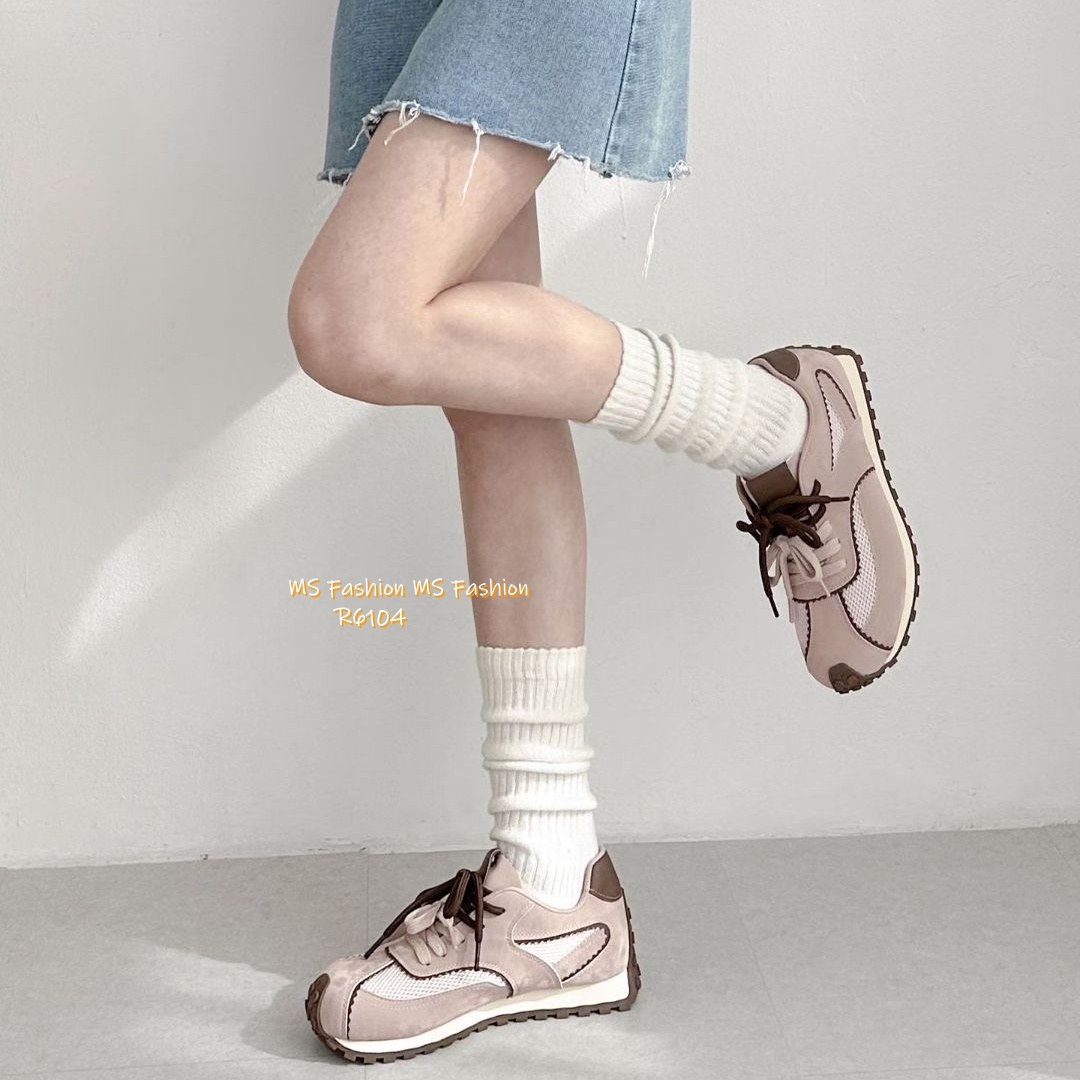 R6104 韓國🇰🇷真皮拼網料Sneakers