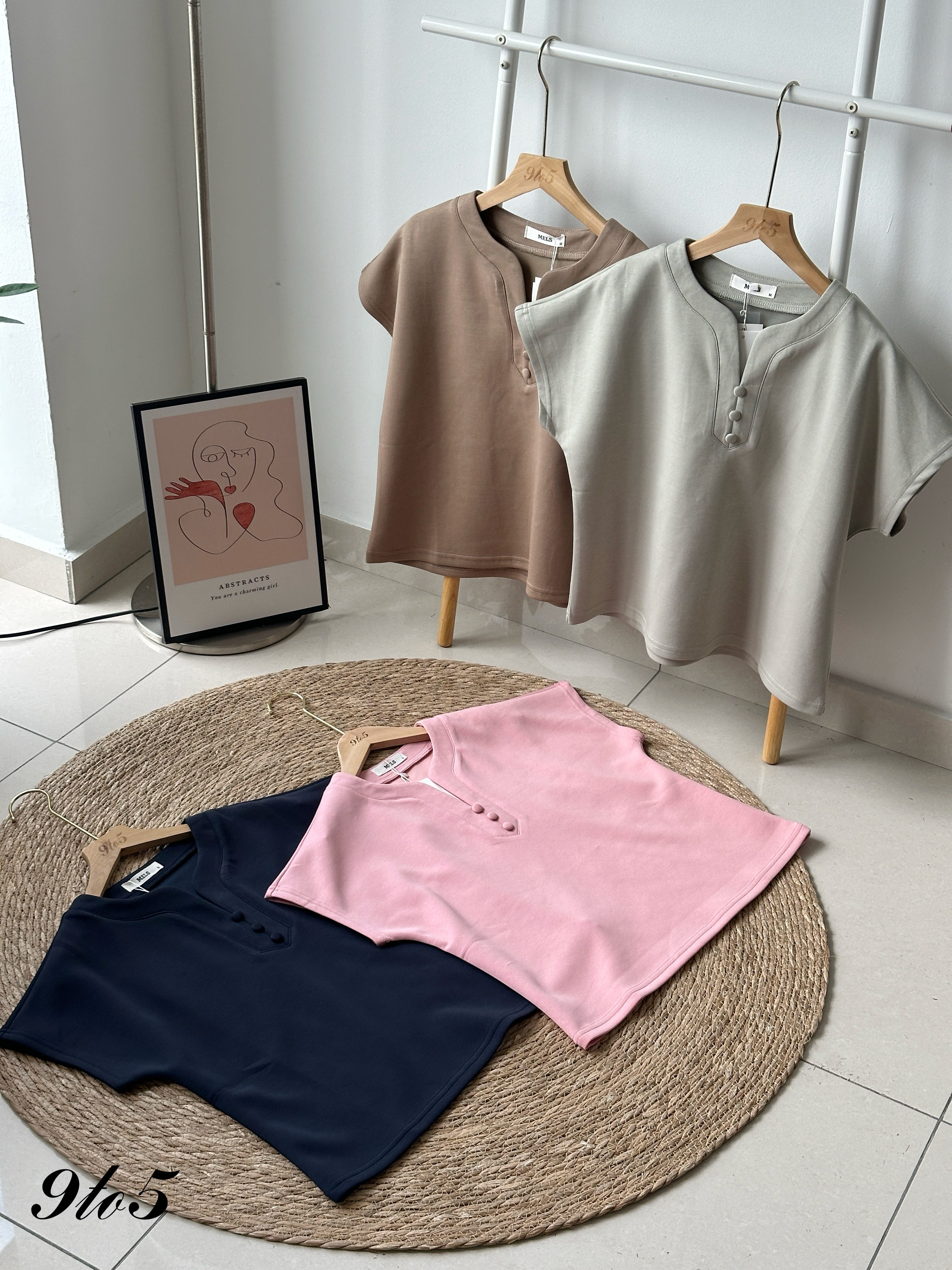 T4220 V Neck Top - 4 Colors 