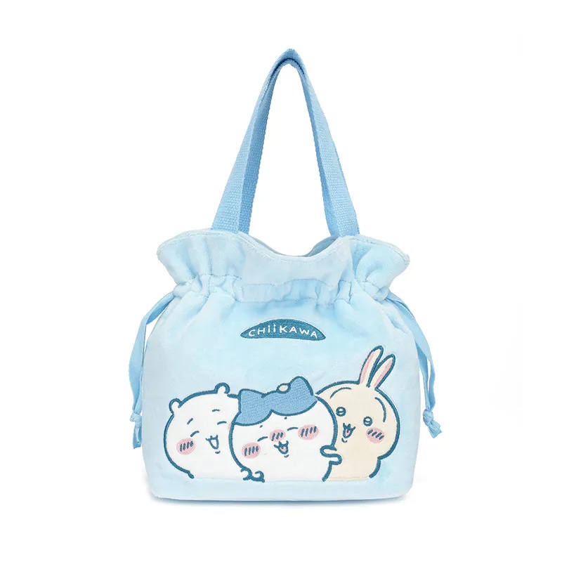 📦訂購 台灣代購 Chiikawa 吉伊卡哇 Chiikawa 絨布束口手提袋