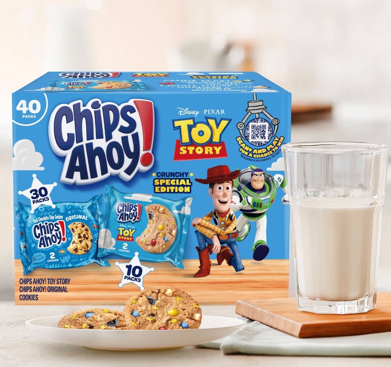 【預訂】美國 Chips Ahoy! x Toy Story 聯名朱古力脆片曲奇 (1盒40包)