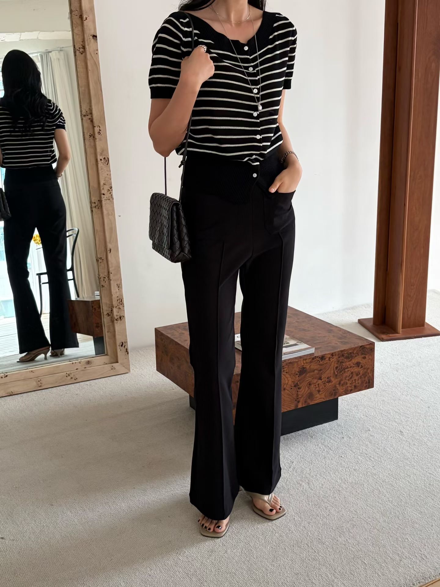 ♥︎2Pockets Flared Pants神褲