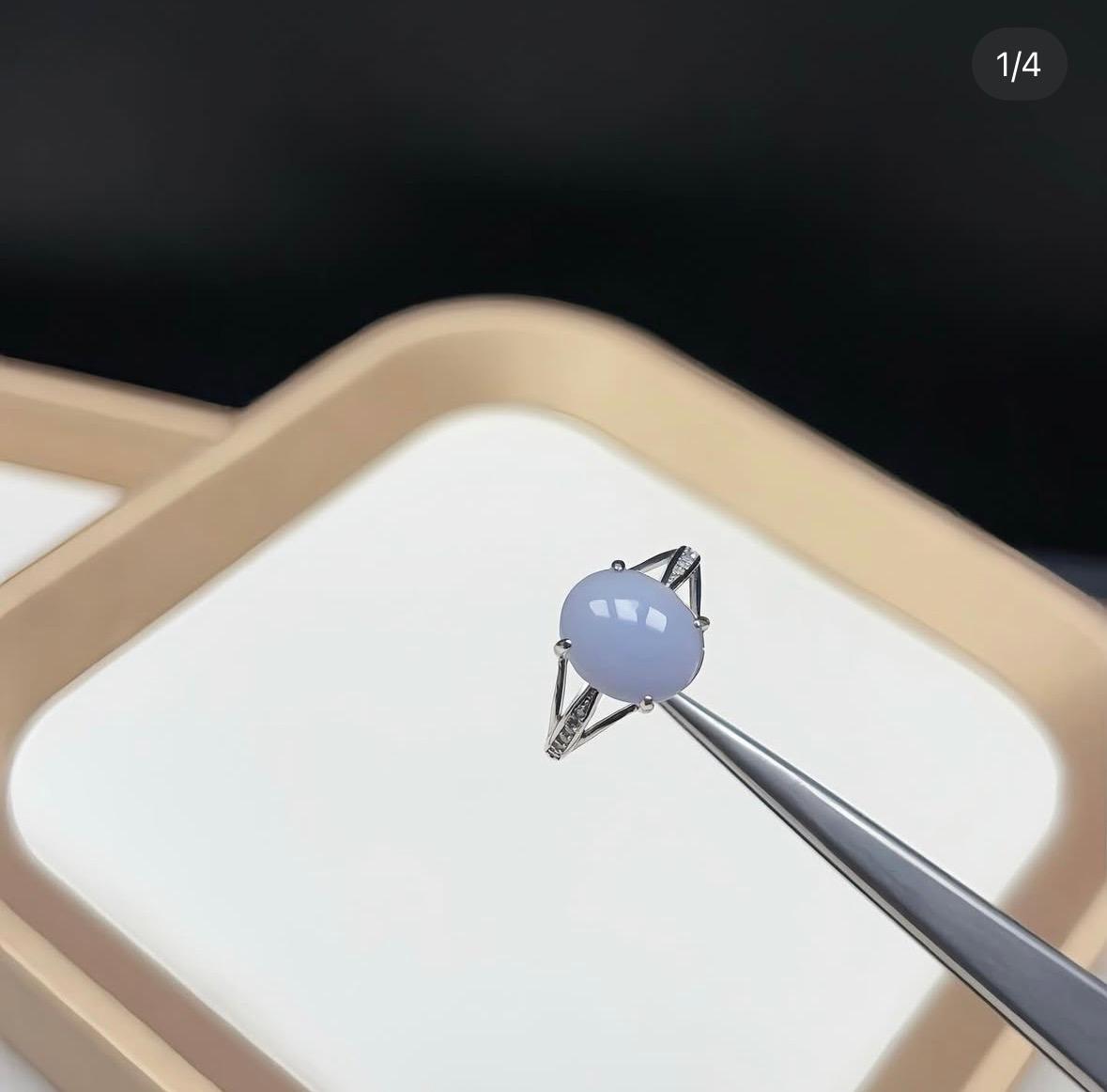 紫羅蘭翡翠戒指