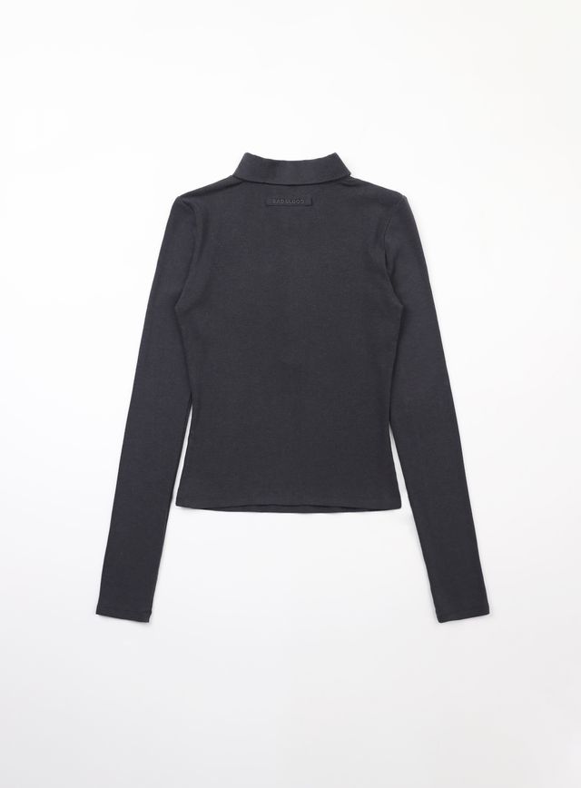 ★BADBLOOD★ Beyond Soft Long Sleeve Black w-tee24-002 Badblood [w-tee24-091] Beyond Soft Polo Long Sleeve