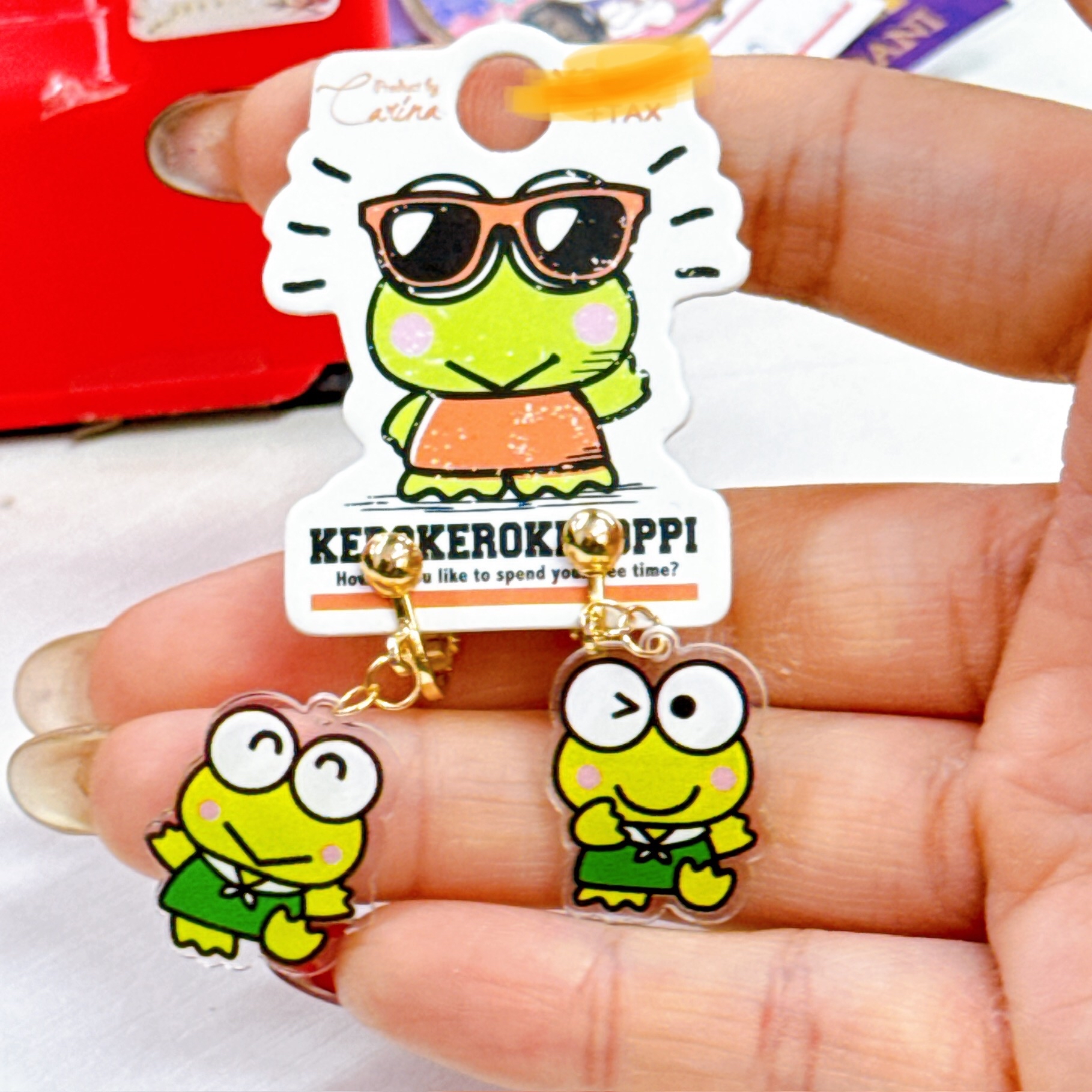 日本直送日本版青蛙仔耳夾