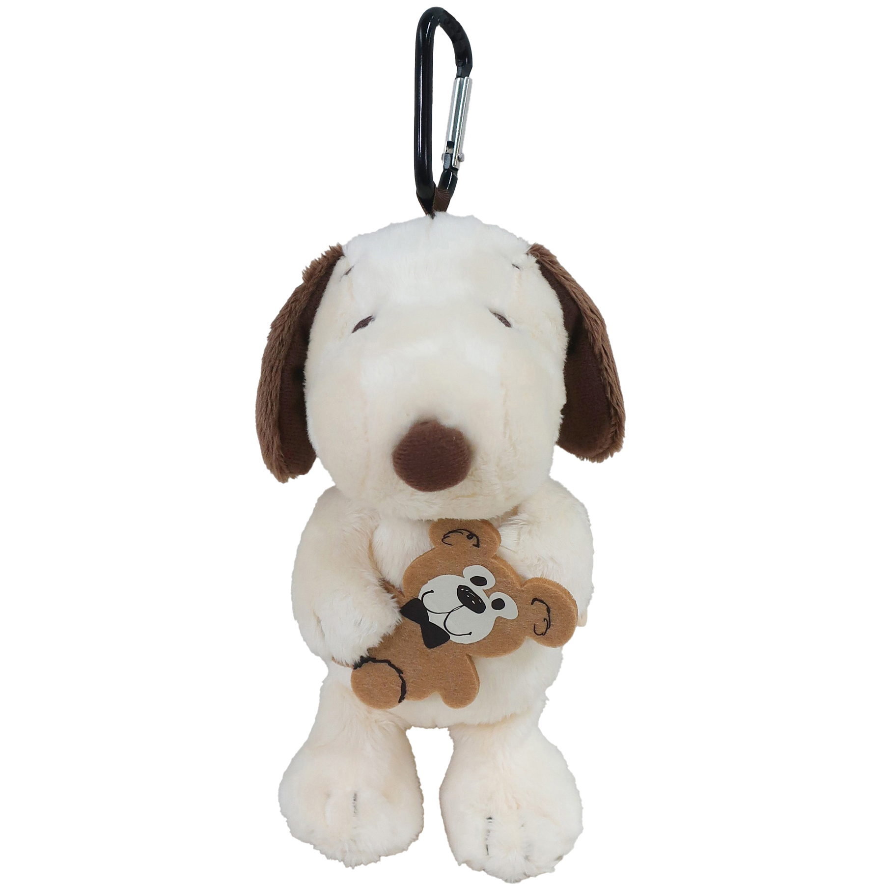 Snoopy 抱熊造型 毛絨公仔掛飾連環保袋