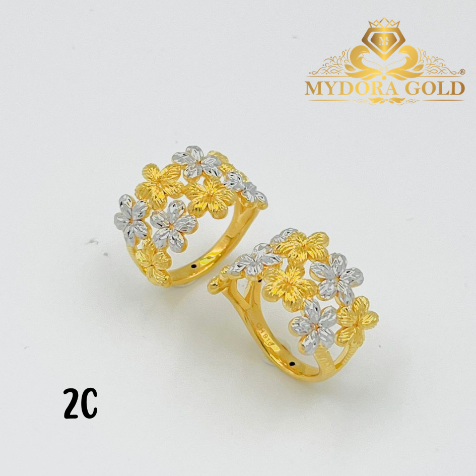 MYDORA Cincin Bunga Daisy Duo-Layer (5G) l EMAS 916/22K