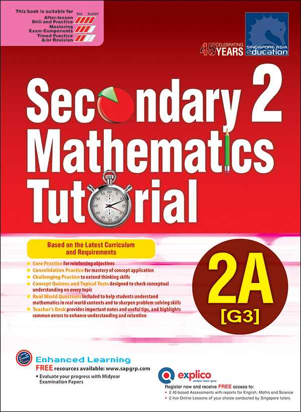 Secondary 2 Mathematics Tutorial 2A [G3]  