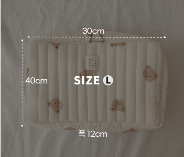 Dottodot 印花旅行包 (熊熊/橄欖)