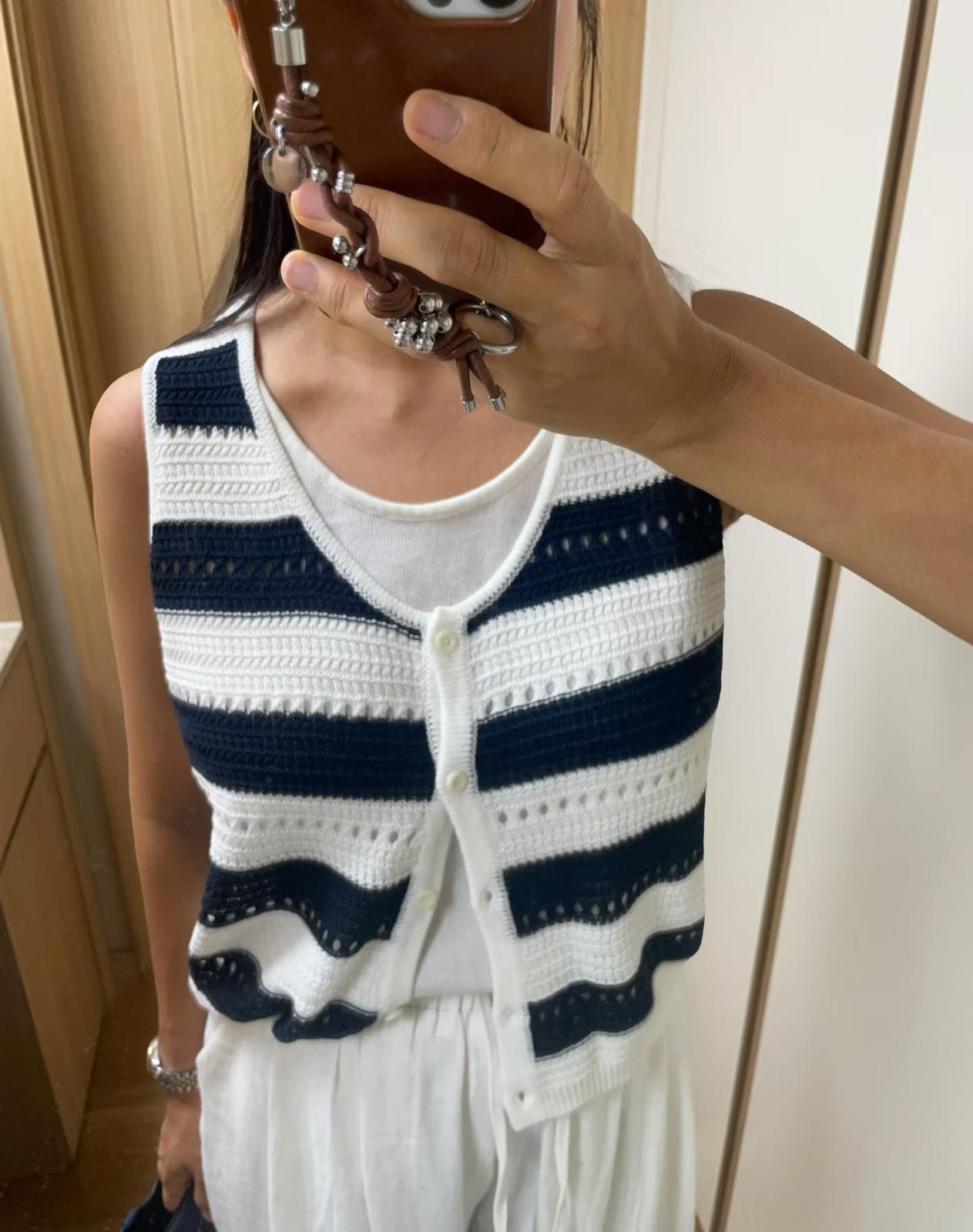 T15假兩件橫間Top