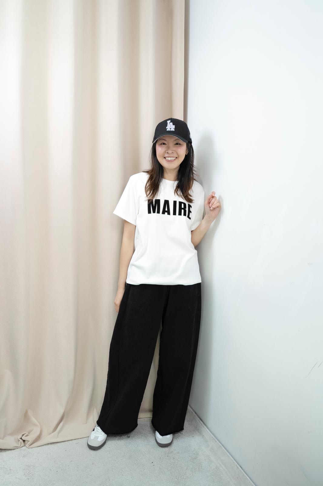 文字舒適棉Tee（白色）