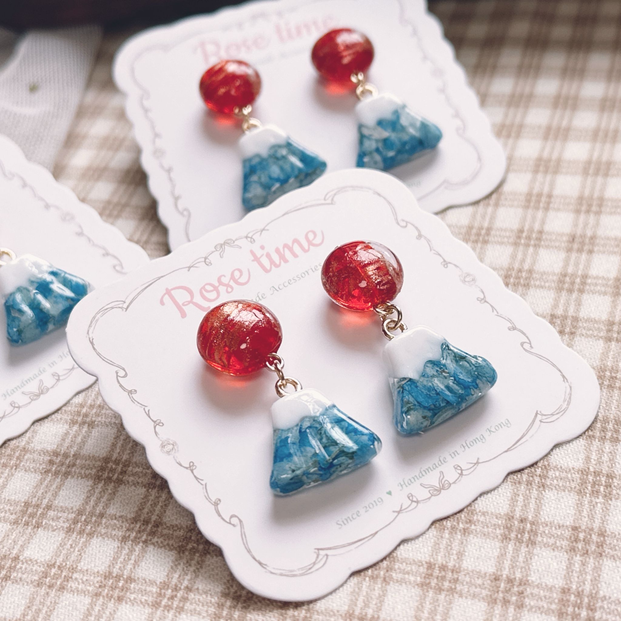 和風 雛菊太陽🌅富士山🛑🔵