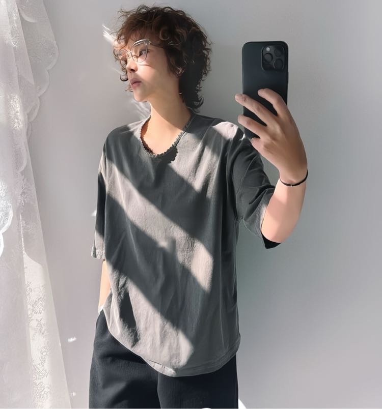 221306 Lace 領短袖Tee