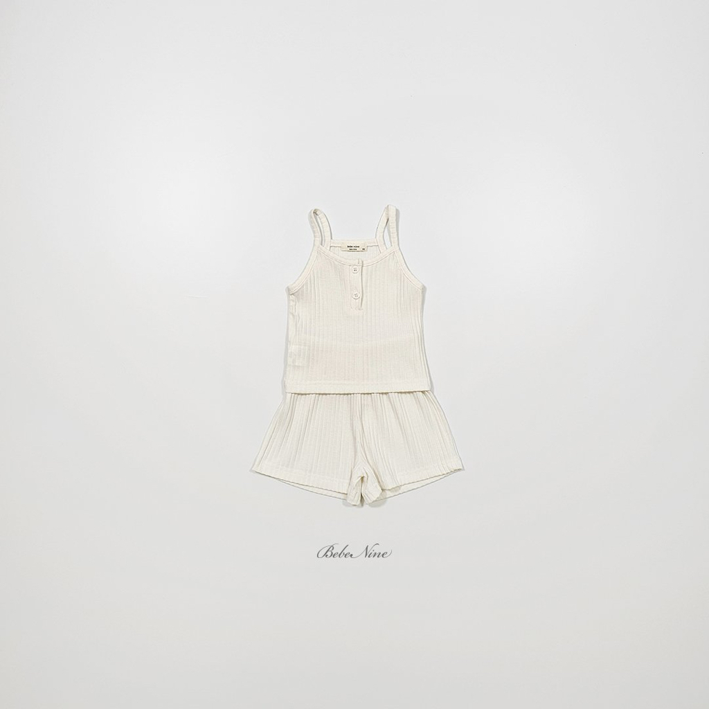 ☀️預訂 韓國直送☀️🇰🇷Bebenine三色簡約羅紋背心短褲上下套裝