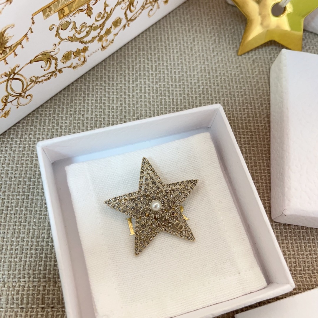 【原單】DIOR 星夜胸針 連禮盒